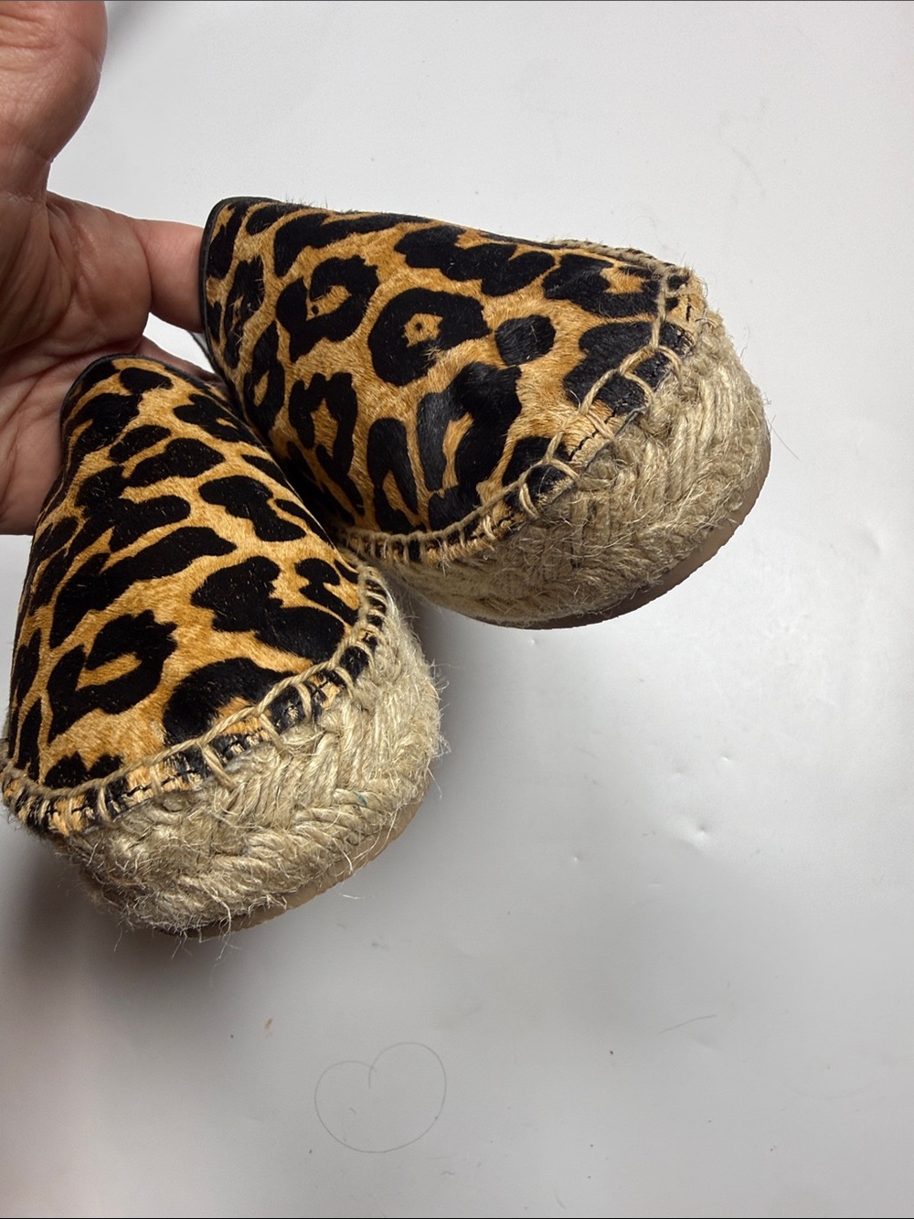 Johnny Was Garden black suede Leopard floral print Espadrilles NWOT S-559 Sz 8.5 - Picture 4 of 10